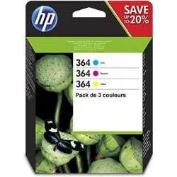 HP 364 Couleur Pack de 3 cartouches d'encre d'origine