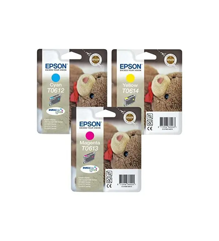 Epson T0612/T0613/T0614 Cyan/magenta/jaune - Pack de 3 cartouches