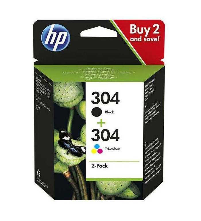 Pack HP 304 noir couleur Cartouches d'encre d'origine