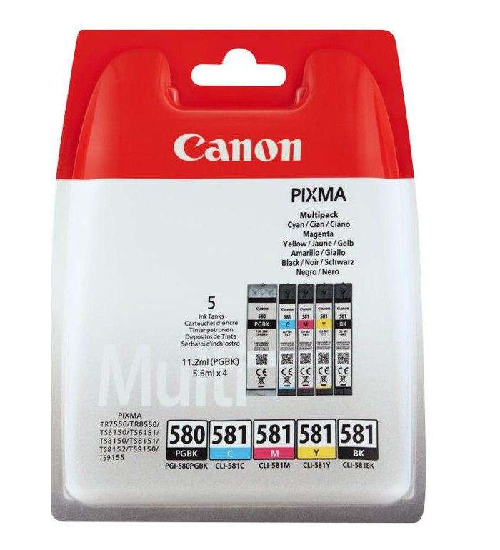 Canon PGI-580 / CLI-581 Multipack Noir couleur