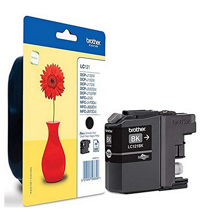 Brother LC121BK noir Cartouche d'encre d'origine Brother LC121BK noir Cartouche d'encre d'origine