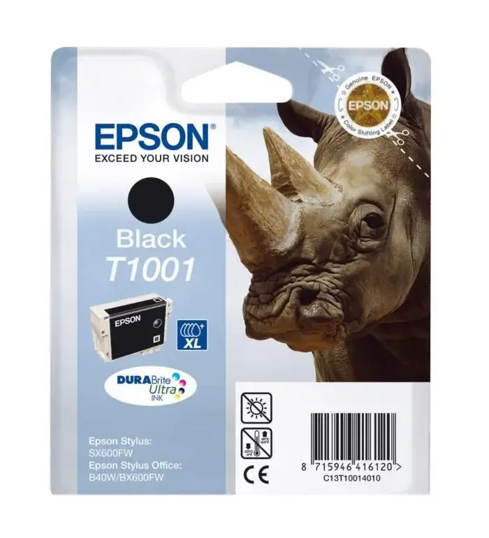 Epson T1001 noir Cartouche d'encre d'origine Durabrite