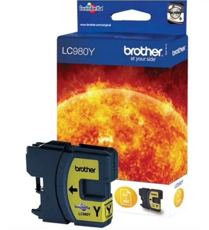 Brother LC980Y jaune Cartouche d'encre d'origine