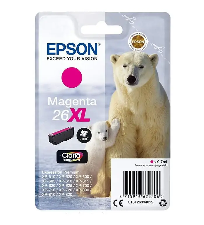 Epson 26XL magenta Cartouche d'encre d'origine