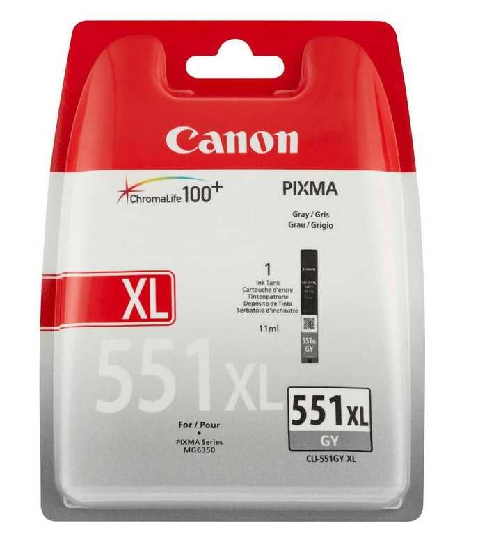 Canon CLI-551GY XL gris Cartouche d'encre d'origine