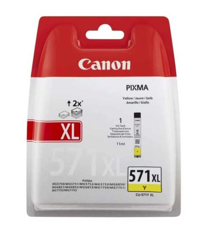 Canon CLI-571Y XL jaune cartouche d'encre d'origine Canon CLI-571Y XL jaune cartouche d'encre d'origine