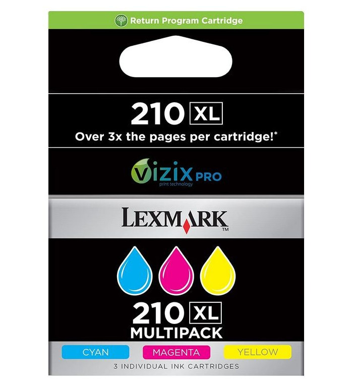 Lexmark 210XL couleur Cartouche d'encre d'origine Lexmark 210XL couleur Cartouche d'encre d'origine