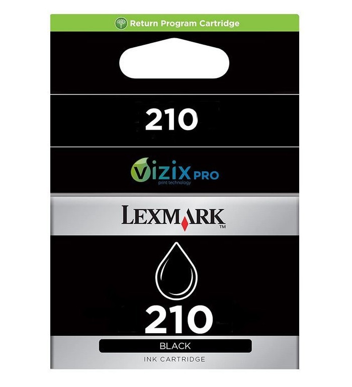 Lexmark 210 noir Cartouche d'encre d'origine Lexmark 210 noir Cartouche d'encre d'origine