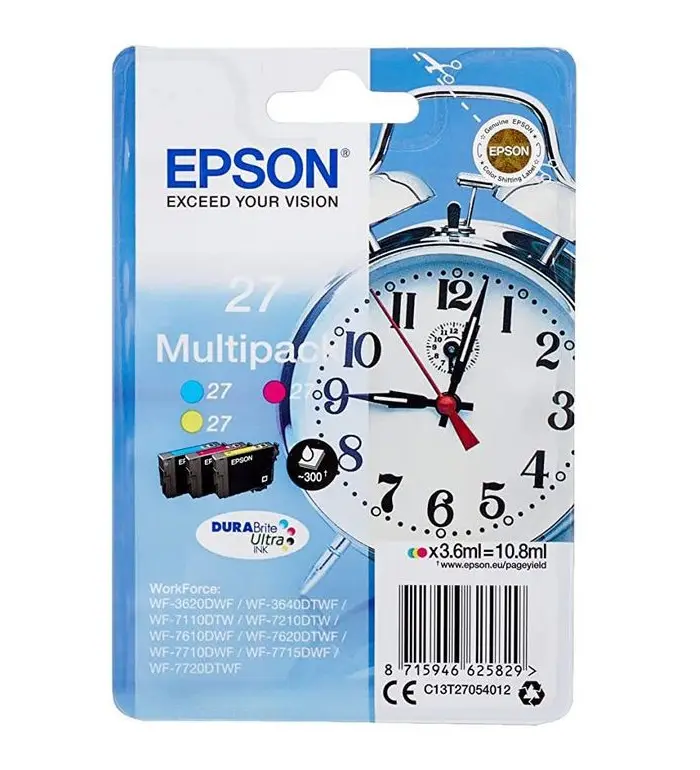 Epson 27 couleur Multi-Pack Cartouches d'encre d'origine