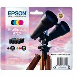Epson 502 Noir couleur Jumelles Multipack de 4 Cartouches d'encre d'origine
