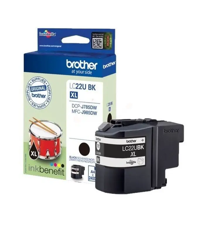 Brother LC22UBK XL Noir Cartouche d'encre d'origine