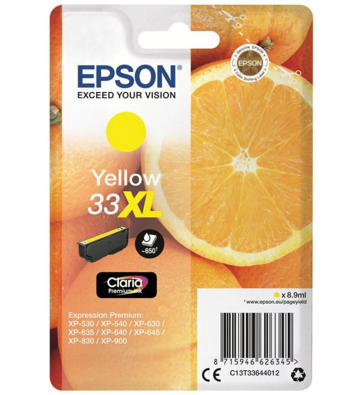 Epson 33XL jaune Cartouche d'encre d'origine