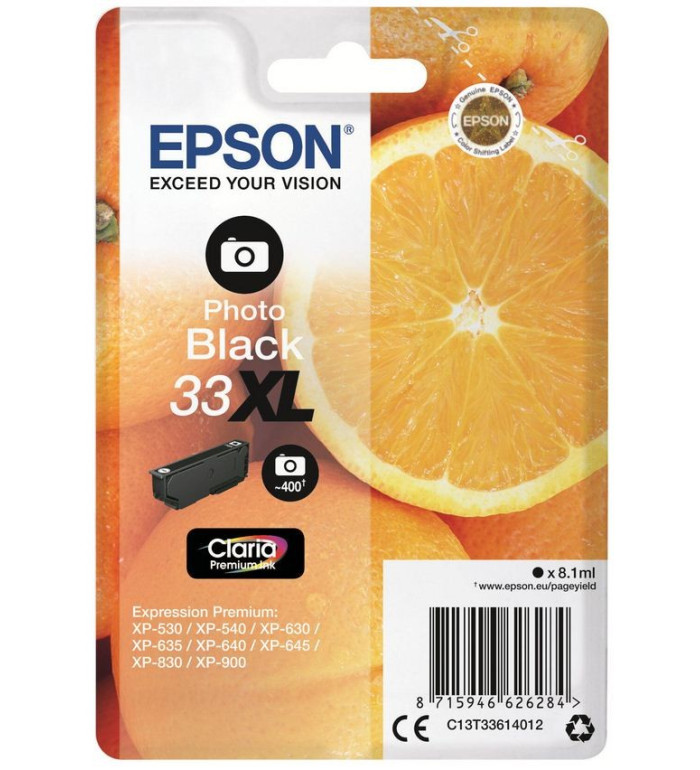 Epson 33XL photo noir Cartouche d'encre d'origine
