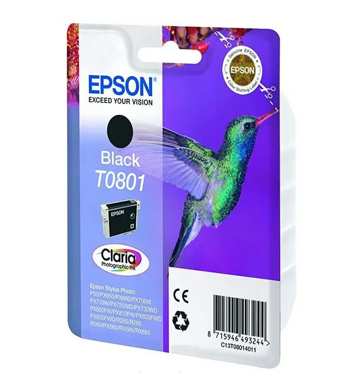 Epson T0801 noir Cartouche d'encre d'origine