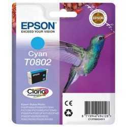 Epson T0802 Cyan Colibri Cartouche d'encre d'origine