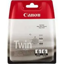 Canon BCI-6BK Noir Pack de 2 Cartouches d'encre d'origine