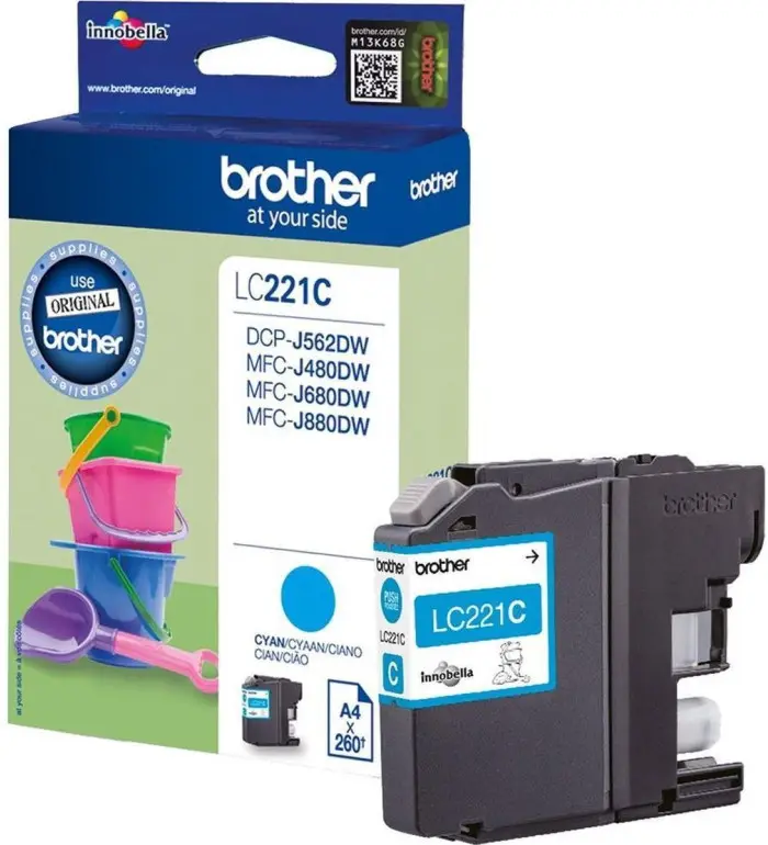 Brother LC221C cyan cartouche d'encre d'origine