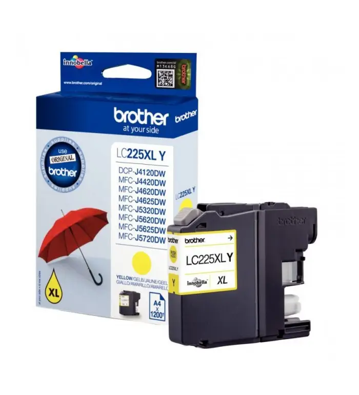 Brother LC225XLY jaune Cartouche d'encre d'origine Brother LC225XLY jaune Cartouche d'encre d'origine