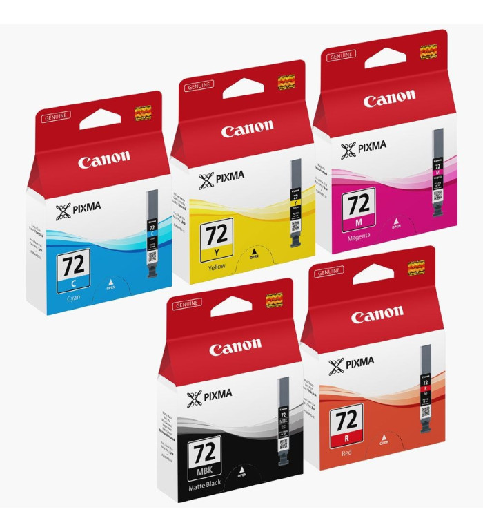 CANON PGI-72 Pack de 5 cartouches d'encre d'origine CANON PGI-72 Pack de 5 cartouches d'encre d'origine