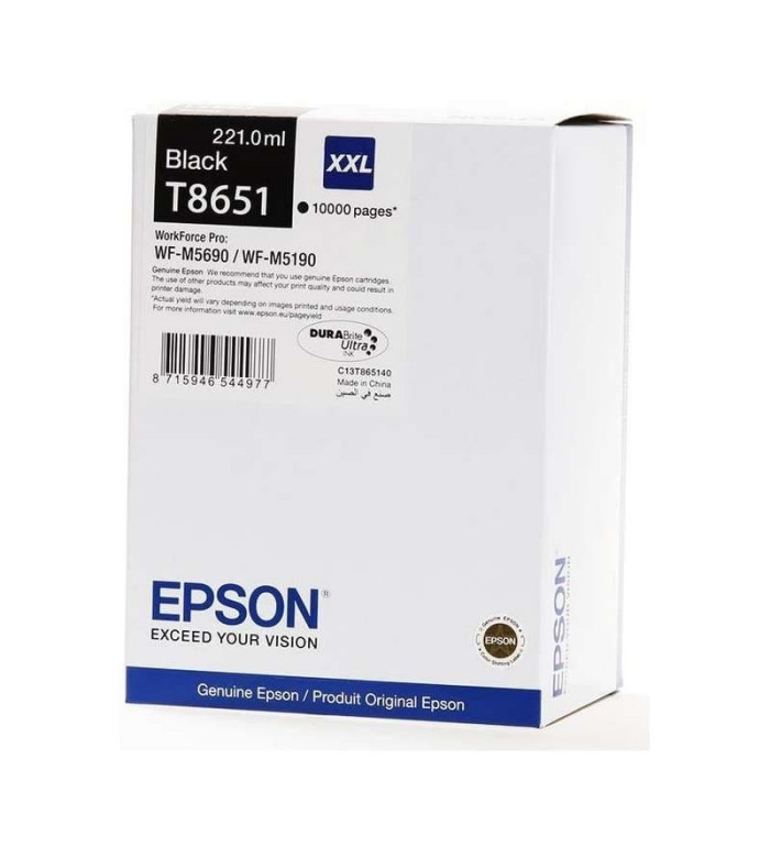 Epson T8651 XXL noir Cartouche d'encre d'origine Epson T8651 XXL noir Cartouche d'encre d'origine