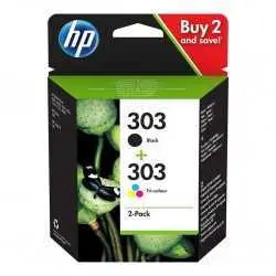 HP 303 noir couleur pack de 2 Cartouches d'encre d'origine