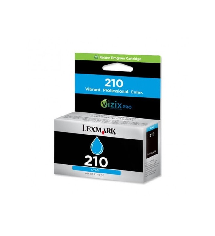 Lexmark 210 cyan Cartouche d'encre d'origine Lexmark 210 cyan Cartouche d'encre d'origine