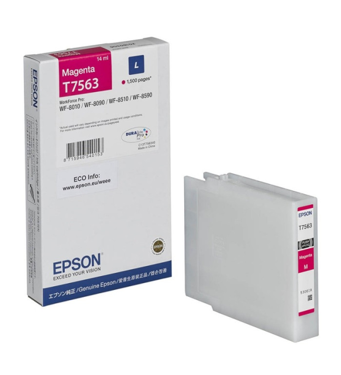 Epson T7563L magenta Cartouche d'encre d'origine Epson T7563L magenta Cartouche d'encre d'origine