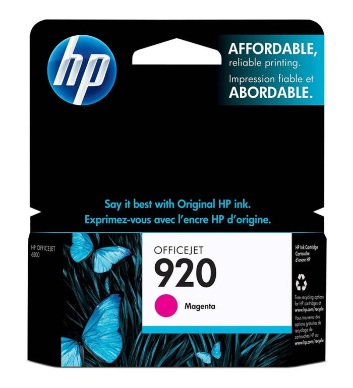 HP 920 magenta Cartouche d'encre d'origine HP 920 magenta Cartouche d'encre d'origine