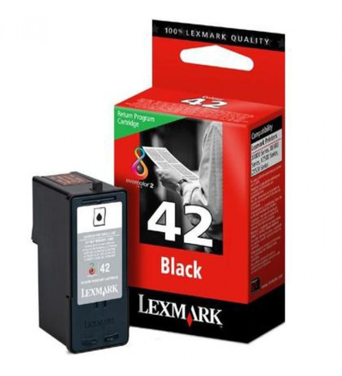 LEXMARK 42 noir Cartouche jet d'encre originale 220 pages LEXMARK 42 noir Cartouche jet d'encre originale 220 pages