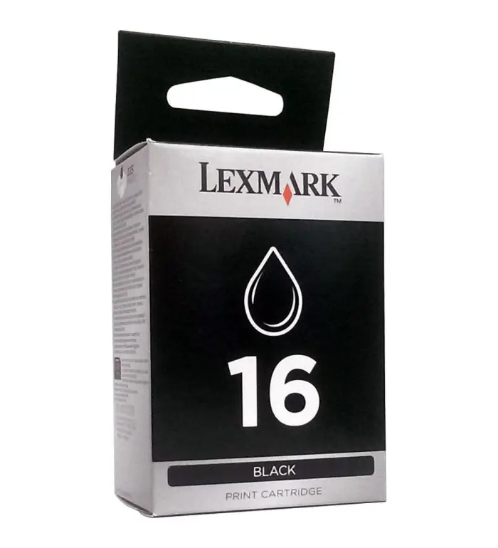 Lexmark 16 noir Cartouche d'encre d'origine 410 pages Lexmark 16 noir Cartouche d'encre d'origine 410 pages