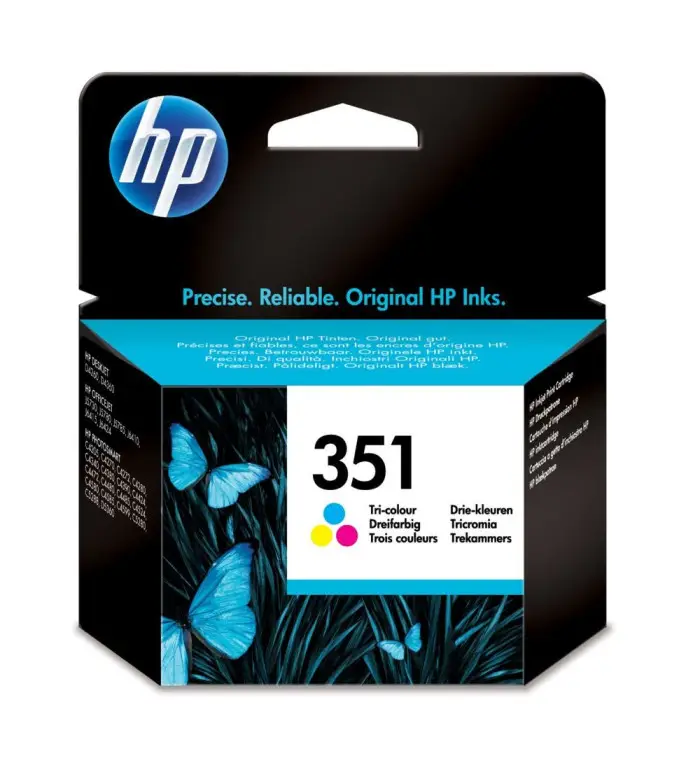 HP 351 Cyan Magenta Jaune Cartouche d'encre d'origine