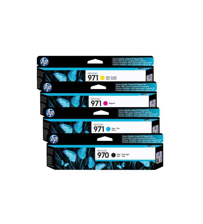 HP 970/971 noir couleur - Cartouches d'encre d'origine