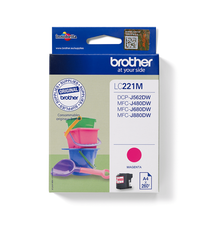 Brother LC221M Magenta cartouche d'encre d'origine