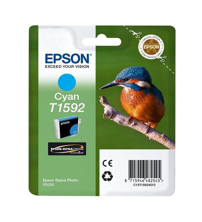 Epson T1592 cyan Cartouche d'encre d'origine Epson T1592 cyan Cartouche d'encre d'origine