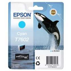 Epson T7602 Cyan Orque Cartouche d'encre d'origine