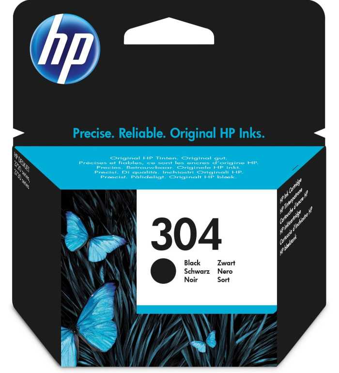 HP 304 Noir Cartouche d'encre d'origine