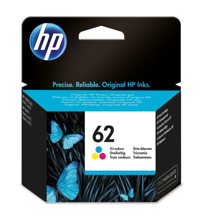 HP 62 Couleur Cartouche d'encre d'origine
