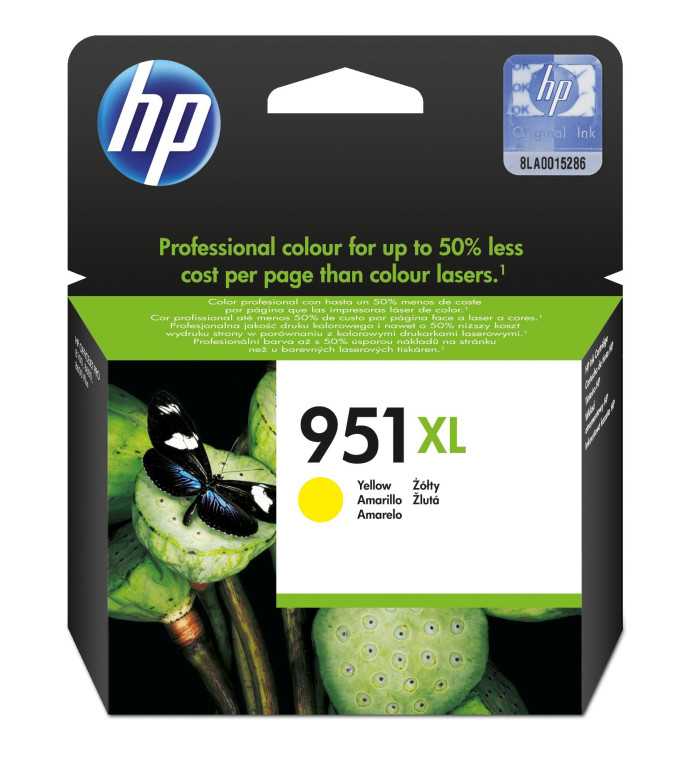 HP 951XL Jaune Cartouche d'encre d'origine