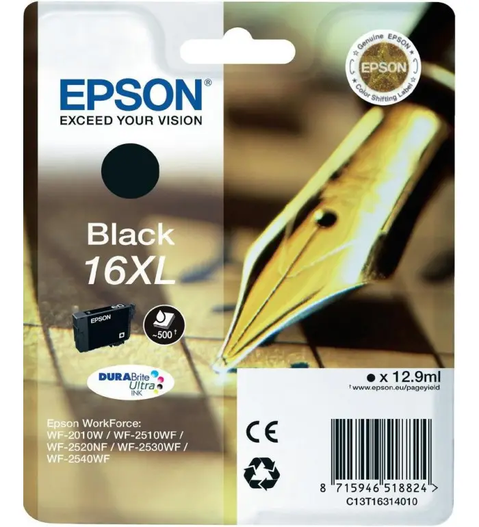 Epson 16XL Noir Cartouche d'encre d'origine