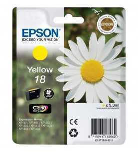Epson 18 Jaune Pâquerette d'origine – Cartouche Epson C13T18044010