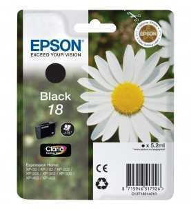 Epson 18 Noir Pâquerette d'origine – Cartouche Epson C13T18014010