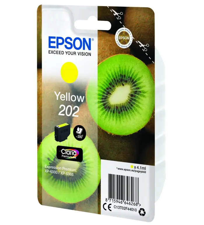 Epson 202 Jaune Cartouche d'encre d'origine