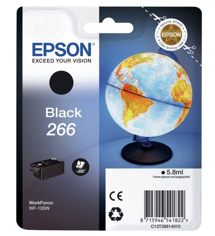 Epson 266 Noir Cartouche d'encre d'origine