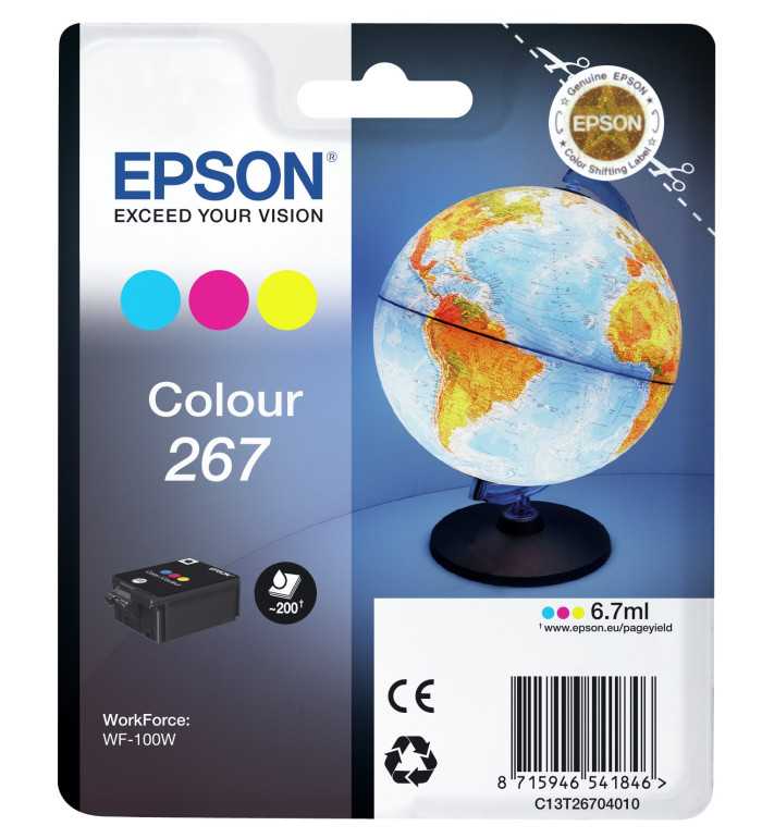 Epson 267 Couleur Cartouche d'encre d'origine