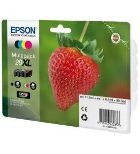 Epson 29XL Noir couleur Fraise Pack de 4 Cartouches d'encre d'origine