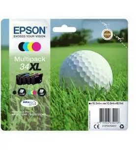 Epson 34XL Noir couleur Balle de golf Pack de 4 Cartouches d'encre d'origine