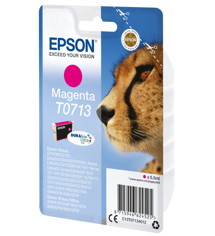 Epson T0713 Magenta Cartouche d'encre d'origine