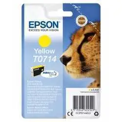 Epson T0714 Jaune Guépard Cartouche d'encre d'origine