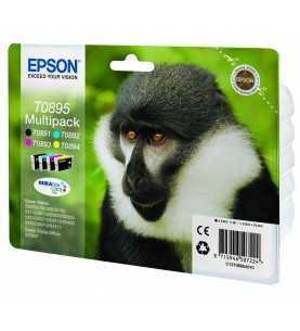 Epson T0895 Noir couleur Singe Multipack de 4 Cartouches d'encre d'origine
