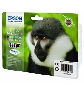 Epson T0895 Noir couleur Singe Multipack de 4 Cartouches d'encre d'origine